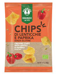 Chips di Lenticchie e Paprika Bio 40g