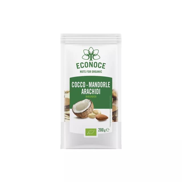 Mix Cocco Mandorle Arachidi Bio 200g