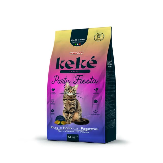 Crocchette Kekè Gatto Party Fiesta 1,5Kg
