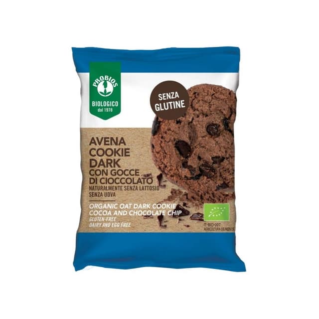 Avena Cookie Dark Gocce Cioccolato Bio 40g