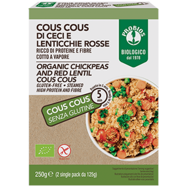 Cous Cous di Legumi Bio S/G 2x125g