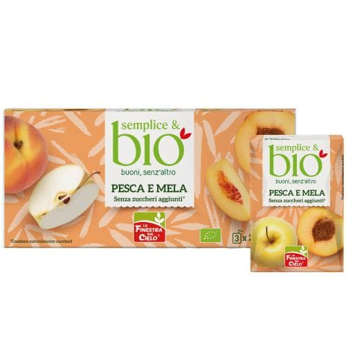 Bevanda Pesca e Mela Bio 3x200ml