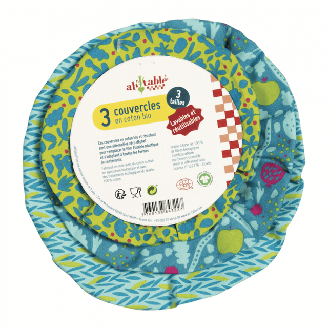 Coperchi in Cotone Bio 3pz Medium