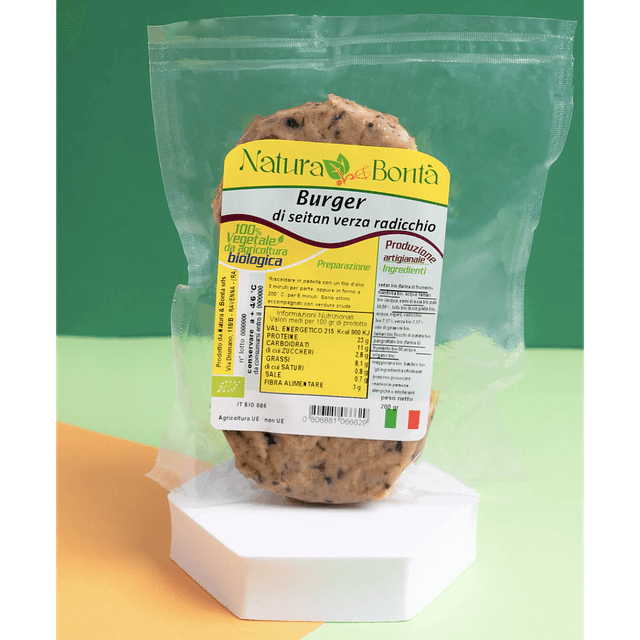 Burger Seitan Verza Radicchio 2x100g